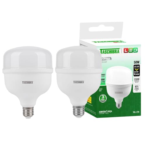 Kit 2 Lâmpadas Led 50w TKL 270 4000k Luz Suave Bulbo E27