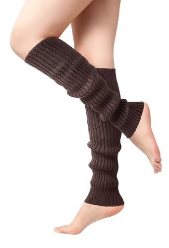 Pleneal Leg Warmers for Women - Leg Warmers 80s Ribbed Knitted Long Socks for Yoga Party Sports Fashion Accessories