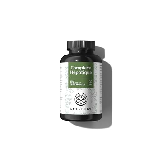 NATURE LOVE® Liver Complex - 120 cápsulas - con cardo mariano, colina, extracto de alcachofa, cúrcuma y zinc - Altamente dosificado, vegano, testado en laboratorio y producido en Alemania