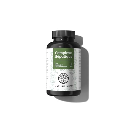 NATURE LOVE® Liver Complex - 120 cápsulas - con cardo mariano, colina, extracto de alcachofa, cúrcuma y zinc - Altamente dosificado, vegano, testado en laboratorio y producido en Alemania