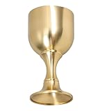 Toyvian Copa de Cobre Vintage para Licor Copa Metálica Delicada de 73g Estilo Retro para Vino Whisky y Cócteles para Cena y Uso Doméstico