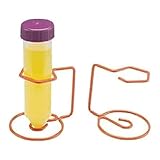 neoLab Epoxidharzbeschichtet Stahl Ständer für 1 50ml Zentrifugenröhrchen, Orange, 67mm x 67mm