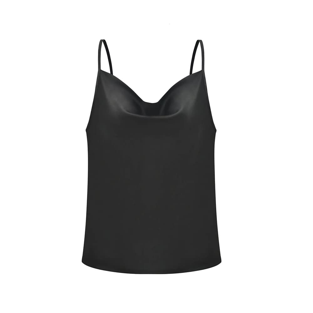 KBRPEY Camiseta Sin Mangas con Tirantes Finos Ajustables con Camisola Sólida Básica para Mujer Camiseta Básica de Tirantes, Camisola, Camiseta de Tirantes