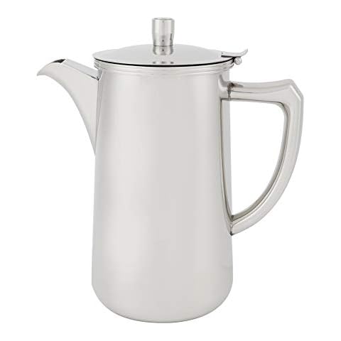 Stainless Steel Pitcher with Handle, Water Pitcher 68oz 2.0 Liter Large Capacity Water Kettle with Lid for Hot/Cold Beverages Tea Milk Juice Cover