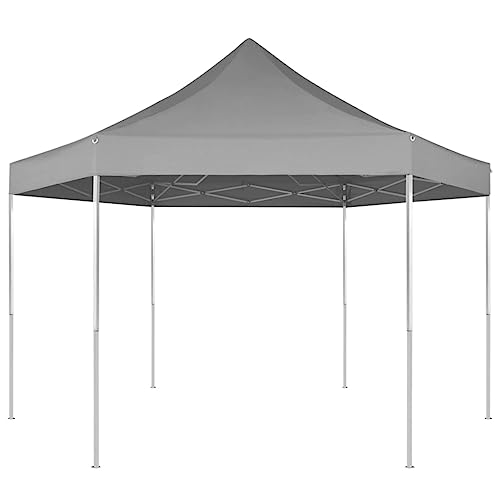 Hexagonal Pop-Up Foldable Marquee, Party Tent Camping Canopy...