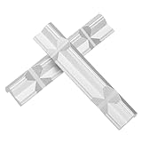 sourcing map 6" Aluminum Vise Jaws with Magnetic V-Type Soft Rubber Pads Covers Durable Multi-Purpose Vises Protector Kit for Holding Wood Plastic Tube Plumbing Silver