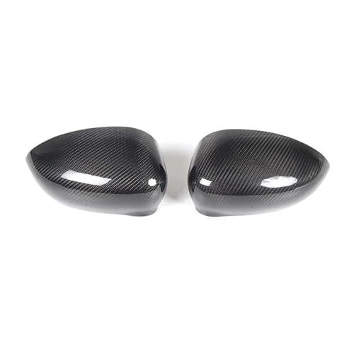 Housses de protection pour rétroviseurs extérieurs Fiat 500 2010+ rouge carbone 2 pièces
