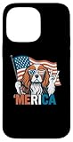 Fácil instalación Cocker Spaniel Merica Bandera Americana 4 de Julio Amante de los Perros Carcasa para iPhone 14 Pro MAX