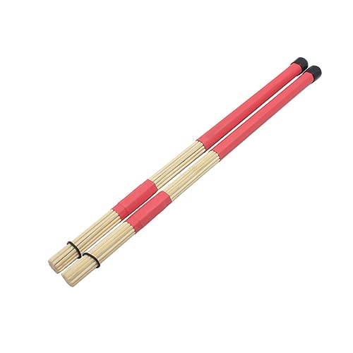 Milisten 2 piezas de baquetas de bambú para batería, accesorios para instrumentos musicales