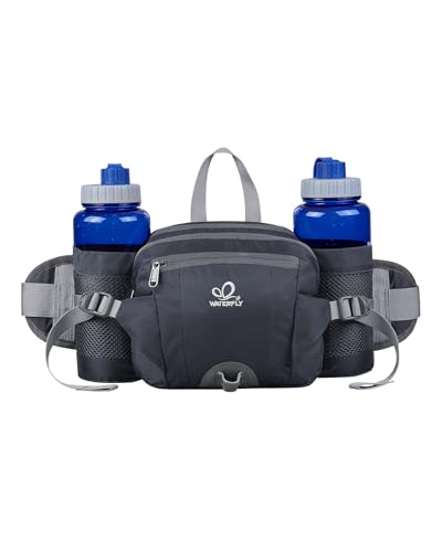 WATERFLY Fanny Pack with 2 Water Bottle Holders