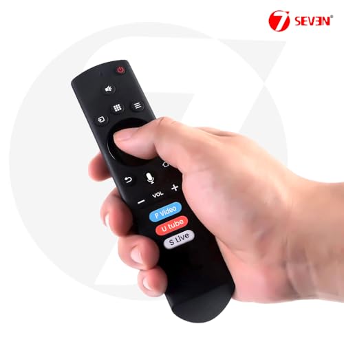 Image of 7SEVEN Compatible with Thomson Tv Remote Original Suitable for Smart Android 4K LED FHD QLED Television - Pairing Must Bluetooth Remote with Voice Command