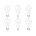 Amazon Basics A19 LED Light Bulb, 100 Watt Equivalent, Energy Efficient 15W, E26 Standard Base, Soft White 2700K, Dimmable, 10,000 Hour Lifetime , 6-Pack