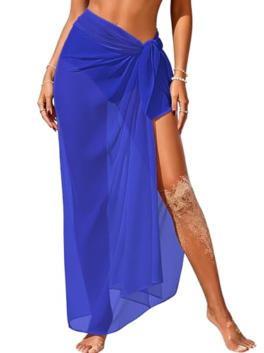 CHICGAL Beach Sarong Wraps Swimsuit Cover Up for Women long Bathing Suit Bikini