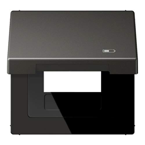 Couvercle rabattable chargeur double USB anthracite double charge rapide