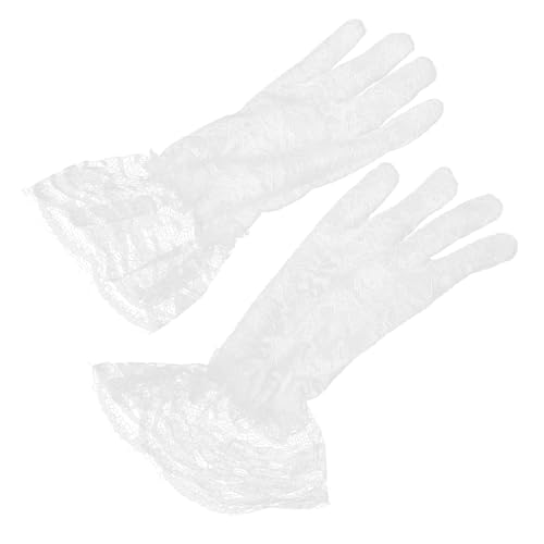 VALICLUD 2pcs Lace Gloves for Flower Elegant Wedding Gloves Soft and Comfortable Party Accessories for Aged for Weddings and Special Occasions