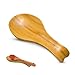 Repose Cuillère de Cuisine,Taxually Cuillère Repose en Bambou Naturel, Repose-Ustensiles de Cuisine en Bois, Repose-Cuillère Résistant à la Chaleur, Pour Restaurant à Domicile (10,2 x 4,3 Pouces)