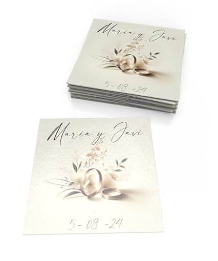 AIMAN GZ - Imán Cuadrado con Foto Personalizada 9,6x9,6 cm - Pack 10 Unidades - para Nevera, Regalo Publicitario, Bautizo, Boda, Comunión Original - Acabado Brillo | Ya disponible en tu tienda friki favorita! En mundofriki.es!