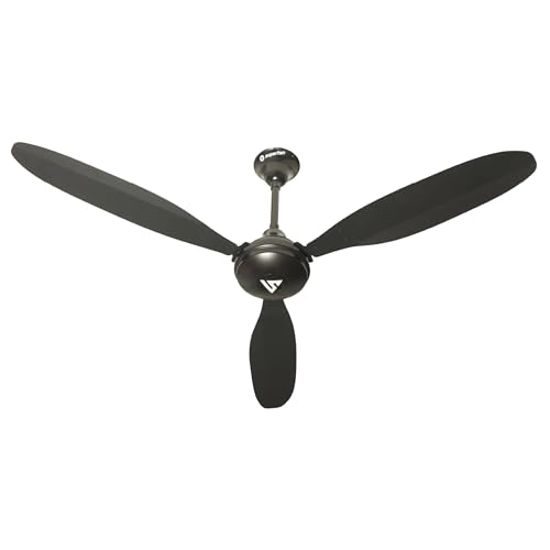 Image of Superfan Super Natura BLDC Ceiling Fan 1200mm | 35W 5 Star | 385 RPM 230 CMM High Speed | Remote Control | 5 Year Warranty | Energy Saving | 90-300V Wide Voltage (Black)