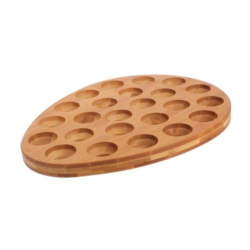 Organisateur œufs bois naturel Gadpiparty avec finition compacte et polie