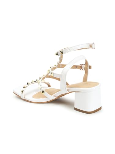 Image of iconics Women Comfortable Block Heel Square Toe Buckle fashion Sandal for Party, Wedding and Casual Use