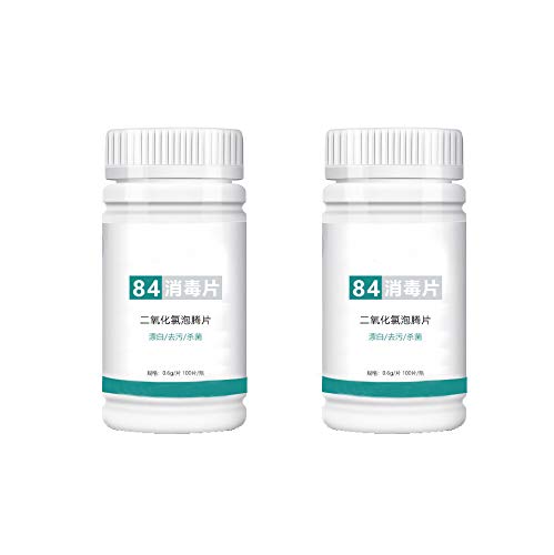 Camisin 200Pcs Chlorine Tablets Swimming Pool Cleaning Tablets Disinfection Pills Instant Effervescent Pipes Cleaning Water Disinfection