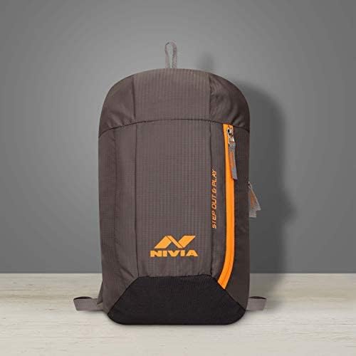 Image of Nivia Pulse Junior 2.0 Backpack For Men & Women, Water-Resistant Sports Backpack, Lightweight, Durable 600D Polyester, Double-Zip Main Compartment & Secure Front Pocket, Capacity-10 Litres