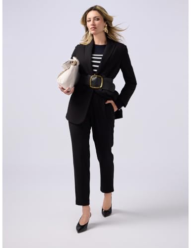 Oltre: Pantaloni Joggers In Tessuto Scuba CrêPe Nero. L Stagione Primavera Estate 2025. - 2