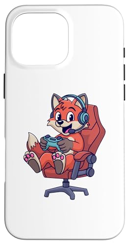 Funny Gamer Red Fox Gaming Video Game Enthusiast Boys Kids �X�}�z�P�[�X iPhone 16 Pro Max �p
