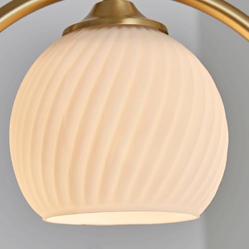Suspension en verre et cuivre rétro HAIDU, lustre chic E27