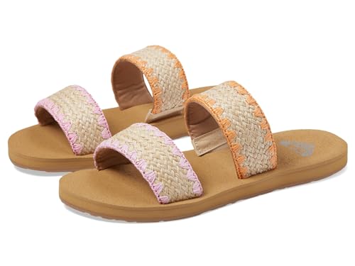 Roxy Porto Slide Ii Sandale Femme légère avec semelle anatomique amortissante
