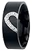 etNox hard and heavy Dark Romance Unisex Anillo Negro acero inoxidable Imagen de etNox hard and heavy Dark Romance Unisex Anillo Negro acero inoxidable