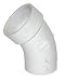 1-1/2" Hub x Spigot PVC DWV 45 Degree Street Elbow