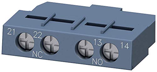 Siemens 3Rv2901 – 1E – Blocco Contatto Trasversale 1 Na + 1Nc Interruttore S00/S0 Vite