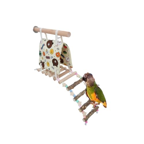 Image of 1 Pcs Bird Toys Parrot Supplies Parrot Tent Ladder Bird Bed Bird Playground Suitable for Parrot Cage Toy Set