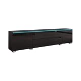Meble Furniture Euphoria 01 Modern 79inch TV Stand (Black)