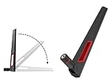 SMA Male(SMA-J o macho) H-2 1 antena de doble banda de 2,4 G/5 G, 10 dBi, 90 °, plegable SMA macho (macho), enrutador wifi.