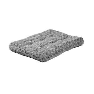 MidWest Homes for Pets XXS QuietTime Deluxe Gray Ombré Swirl Plush Pet Bed, Machine Washable, Non-Skid Bottom, Soft Crate Mat for 18-inch Crates