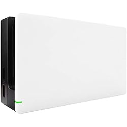 eXtremeRate Protector para Nintendo Switch Dock Cover Carcasa Accesorios Funda Dock Placa Personalizada Shell de Reemplazo Case para Nintendo Switch Dock-No Incluye Dock(Blanco)