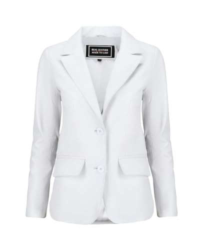 Image of Jild Classic Style Leather Blazer Women - Casual Coat Leather Jacket Women