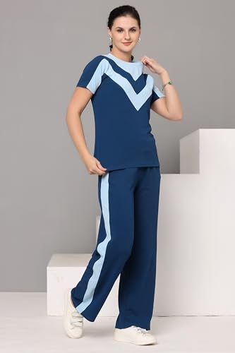 Image of Women's Activewear Set | Stylish Two Piece Track Suit with Printed Top & Jogger Pants | Ideal for Sports, Gym & Casual Outfits