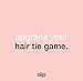 Slip 6 Silk Skinnie Scrunchies Set for Women - 100% Pure 22 Momme Mulberry - Hair-Friendly + Luxurious Elastic, Black