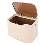 Diydeg Dog Poop Trash Can, Enclosed Design Outdoor Cat Litter Disposal Bin with Press Type Lid, Pet Waste Station Cat Litter Box Waste Disposal System for Odor Control