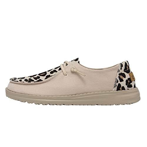 Image of HEYDUDE Women's Wendy Funk Leo Safari Size 6 | Women's Shoes | Women's Lace Up Loafers | Comfortable & Light-Weight
