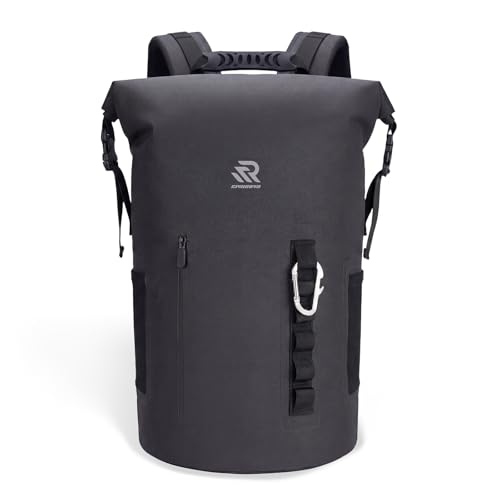Image of Premium Roll Top Closure Cooler Backpack | Kayaking Beach Paddle Boarding Watersports, 24 Hours Insulated Leak Proof Zipperless Soft Cooler for Men for Fishing