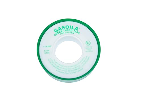 GASOILA Thread Tape GT90 Green Thred Tape 1/2" x 260" Roll