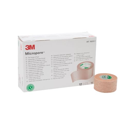 3M Microfoam Surgical Tape, Non-Sterile, Easy Tear Paper, Tan, 1 ...