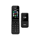 Nokia 2720 Flip - Teléfono móvil de 2,8'' (512 MB RAM, 4 GB ROM, Cámara 2 MP, Batería 1500 mAh), Negro [Versión ES/PT]