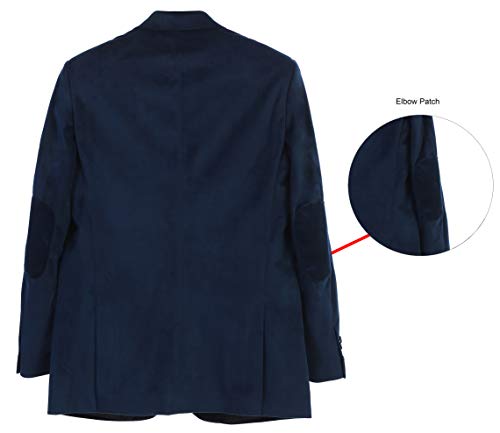 Gioberti Mens Formal Super Soft Velvet Blazer Jacket3