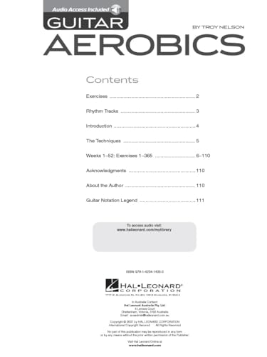 guitar aerobics a 52-week one-lick-per-day workout program for developing improving and maintaining guitar technique bkonline audio