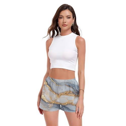 Short décontracté pour femme GuoChe en tissu tissé doux